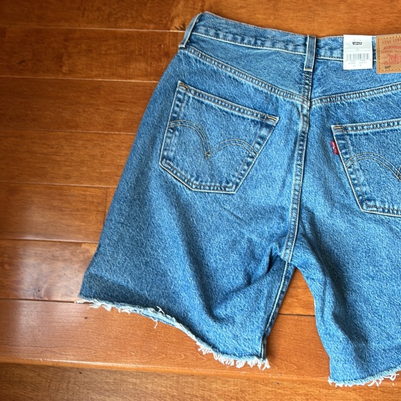 Levi's 501 90's Shorts Women's High Rise Easy Through Hips Button Fly - Picture 4 of 9